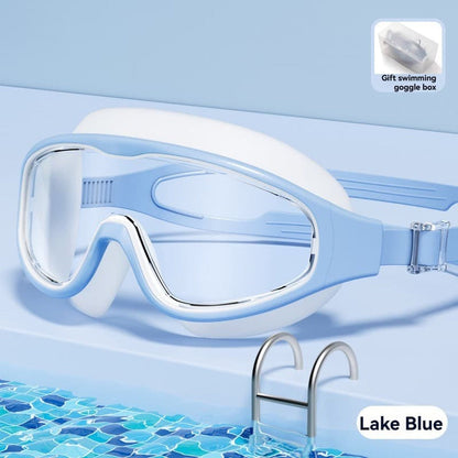 Large-Frame Swim Goggles - Anti-Fog HD For Men & Women