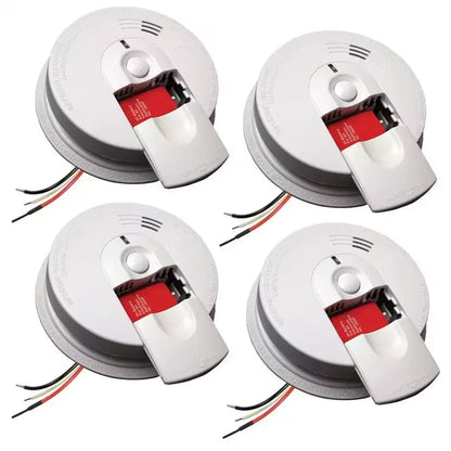 Firex 4 Pack Hardwired Smoke Detector with Ionization Sensor