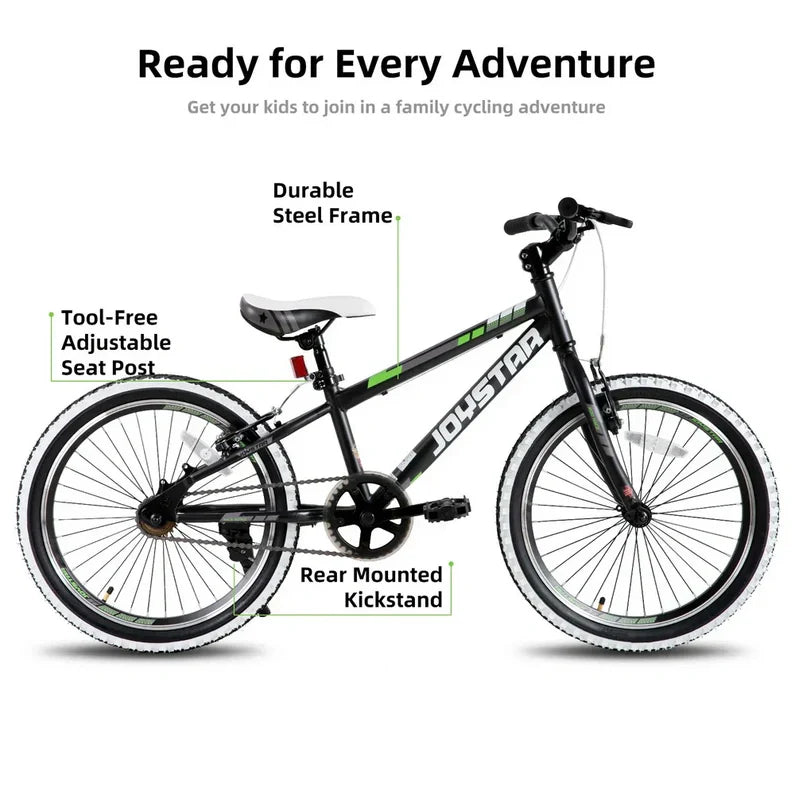 JOYSTAR Lubbock 20" 24" Kids Mountain Bike Single Speed Bicycle
