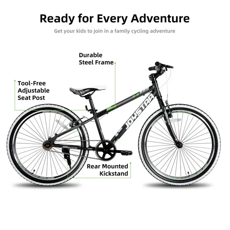 JOYSTAR Lubbock 20" 24" Kids Mountain Bike Single Speed Bicycle