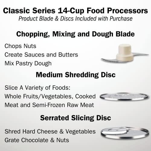 Cuisinart Food Processor 14-Cup Vegetable Chopper for Mincing, Stainless Steel