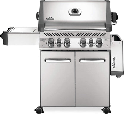Napoleon P500RSIBPSS-3 Prestige 500 RSIB Propane Gas Grill, sq. in + Infrared Side and Rear Burner, Stainless Steel