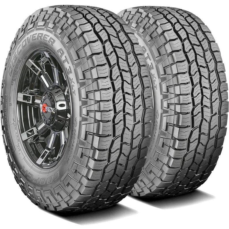 Pair of 2 (TWO) Cooper Discoverer AT3 XLT LT 285/60R20 125/122S E 10 Ply A/T All Terrain Tires