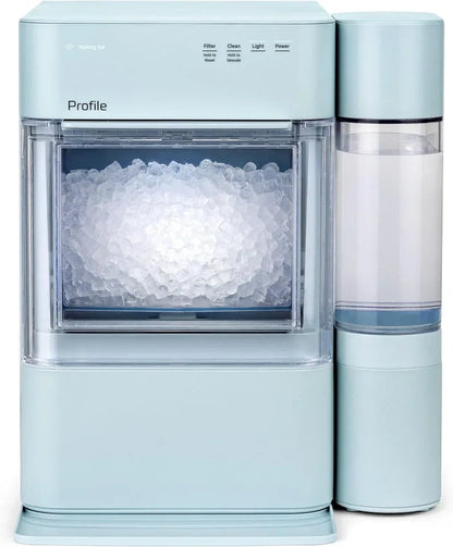 GE Profile Opal 2.0 XL with 1 Gallon Tank, Chewable Crunchable Countertop Nugget Ice Maker, Scoop included, 38 lbs in 24 hours, Pellet Ice Machine with WiFi & Smart Connected, Stainless Steel